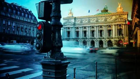 Paris,view of the Opera Garnier. Stock-Fotos