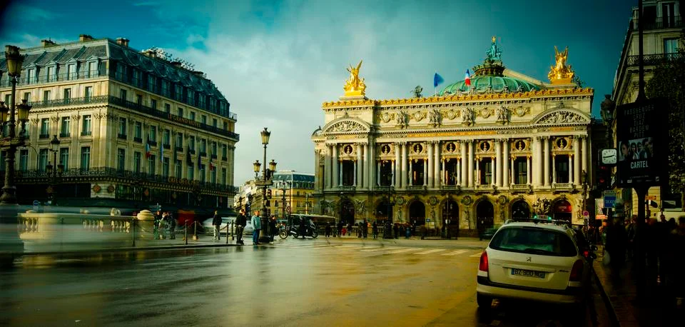 Paris,view of the Opera Garnier. Stock-Fotos