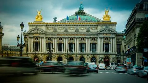 Paris,view of the Opera Garnier. Stock-Fotos