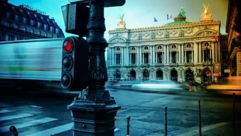 Paris,view of the Opera Garnier. Stock Photos