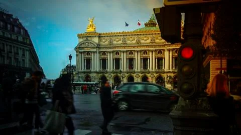 Paris,view of the Opera Garnier. Stock-Fotos