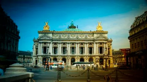 Paris,view of the Opera Garnier. Stock-Fotos