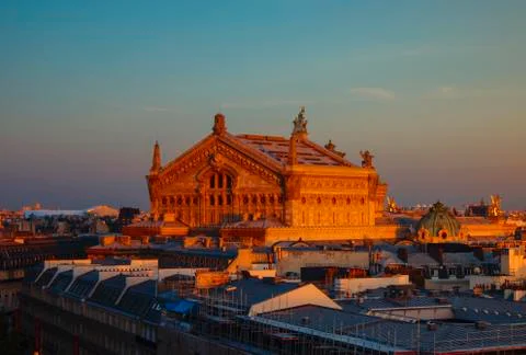 Paris,view of the Opera Garnier. Foto stock