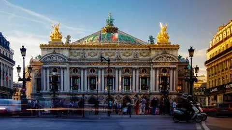 Paris,view of the Opera Garnier. Stock-Fotos