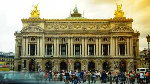 Paris,view of the Opera Garnier. Stock-Fotos