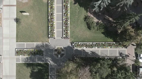 Park from above Stock Footage 288056678