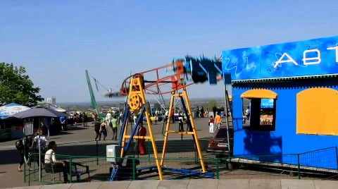 Park amusement Stock Footage 702952
