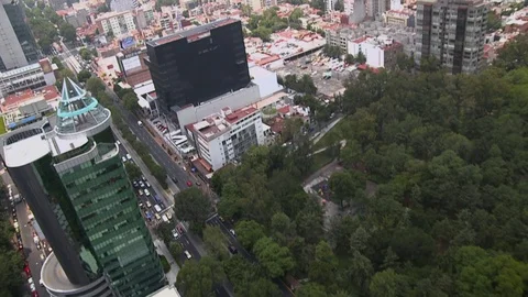 The park and the building Stock Footage 74721091