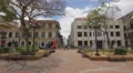 Park and buildings in Casco Viejo, Panama City 4k or 4k+ Resolution