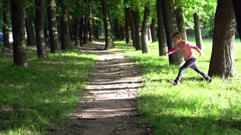 Park and child Stock Footage 132445490