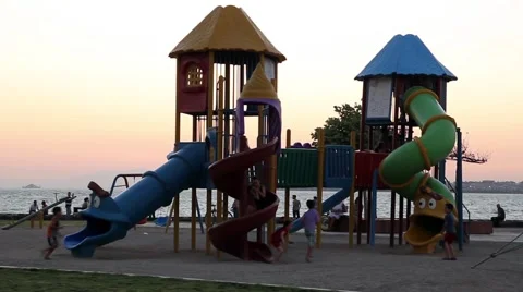 Park and Children 스톡 동영상 55380393