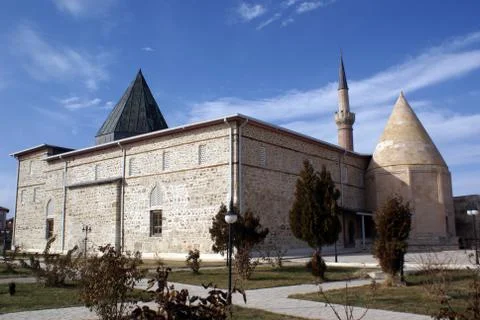 Park and mosque Stock-Fotos
