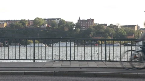 Park and river in the metropolis Stock Footage 61568758
