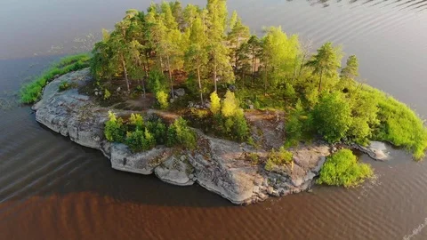 Park with architecture Stock Footage 128841410