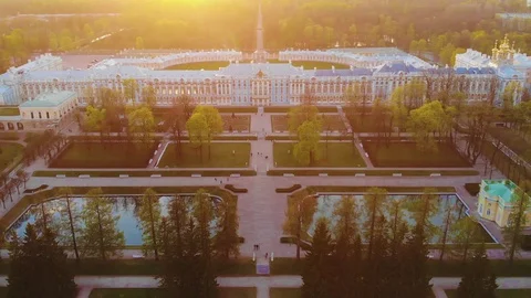 Park with architecture Stock Footage 128929058