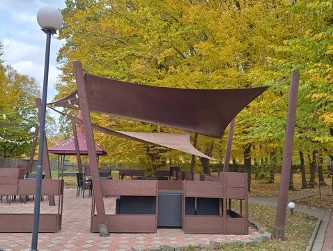 Park area canopy Stock Photos