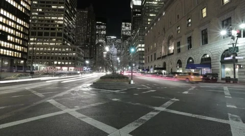 Park Ave motion time-lapse 01 Stock Footage 45164596