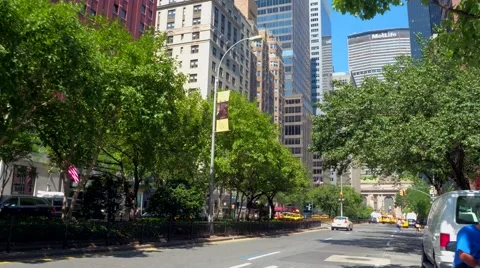 Park Avenue New York Stock Footage