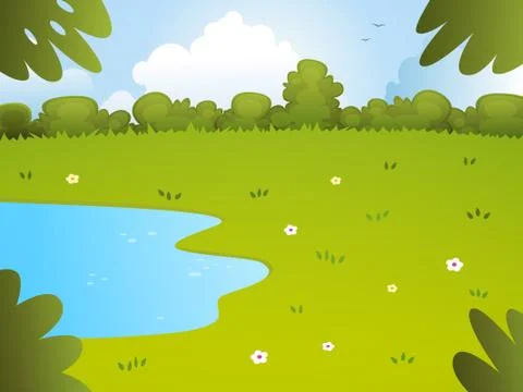 Park Background Stock Illustration