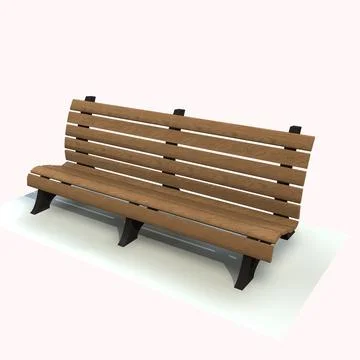 Park Bench 1 3D Model