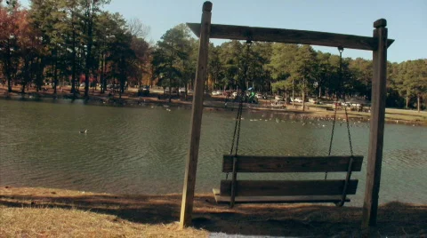 Park bench Stock Footage 284107