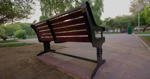 Park bench Stock Footage 256067939