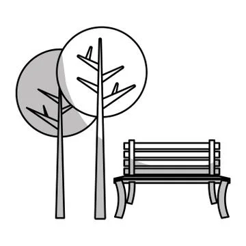 Park bench icon Ilustração Stock
