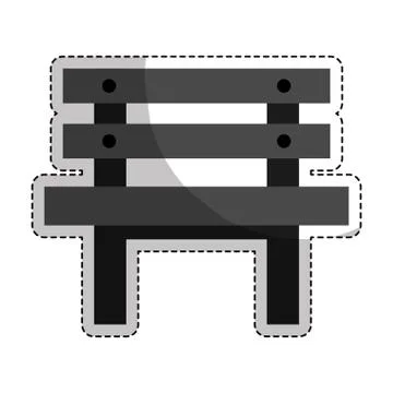 Park bench icon Stock Illustration
