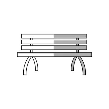 Park bench icon Stock Illustration