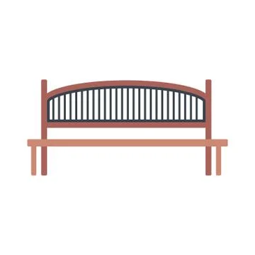 Park bench icon Stock Illustration