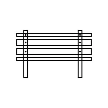 Park bench icon 스톡 일러스트