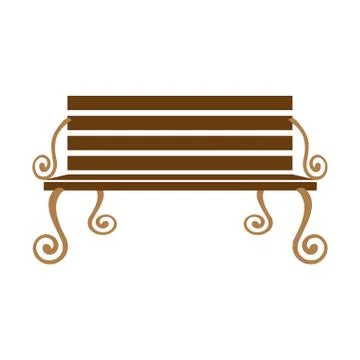 Park bench icon image Ilustração Stock