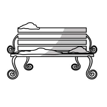 Park bench icon image Ilustração Stock