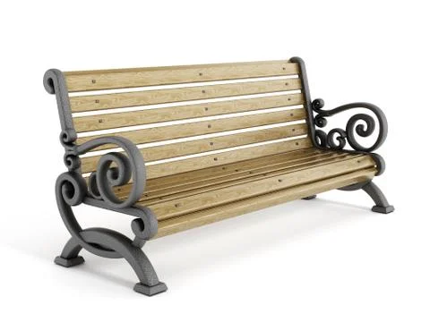 Park Bench Ilustración de archivo