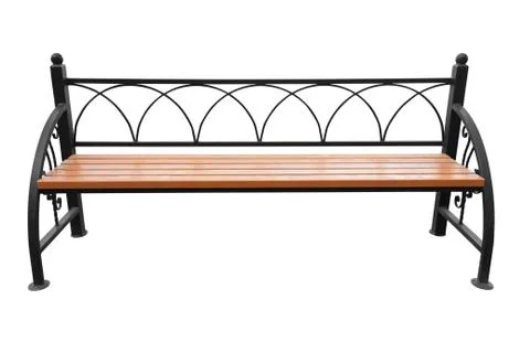 Park bench isolated Stock Photos