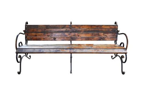 Park bench isolated Foto stock