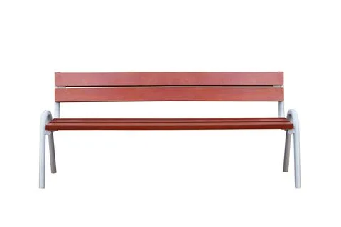 Park bench isolated on white background Stock Photos