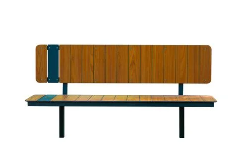 Park bench isolated on white background Stock Photos