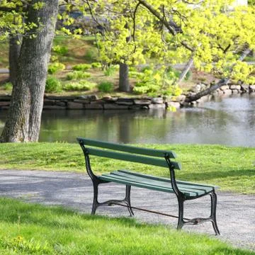 Park bench Stock Photos