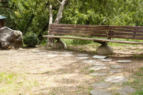 Park bench Stock-Fotos