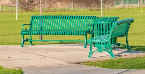 Park bench Stock Photos