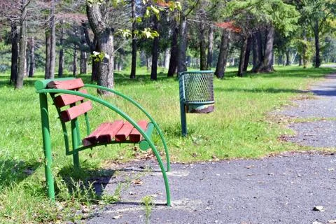 Park bench Stock Photos