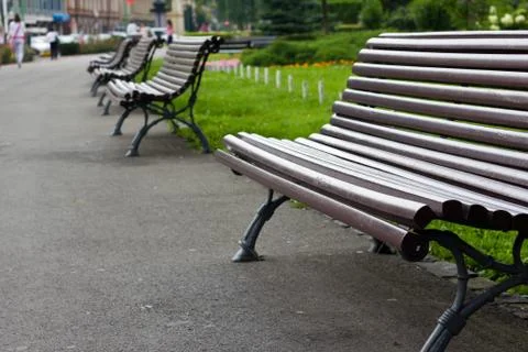 Park bench Stock Photos