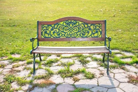 Park bench Stock-Fotos