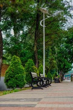 Park bench Stock Photos