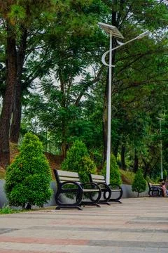 Park bench Stock Photos
