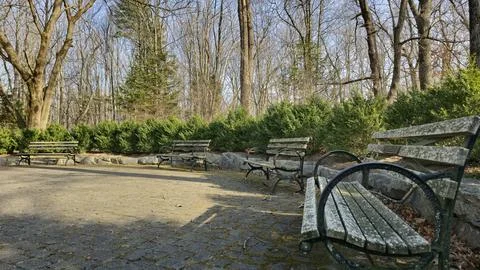 Park Bench Radius Stock Photos
