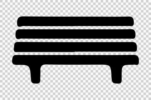 Park bench vector icon design Ilustração Stock