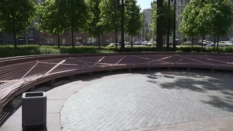 Park benches closed Stock-Footage 131505534