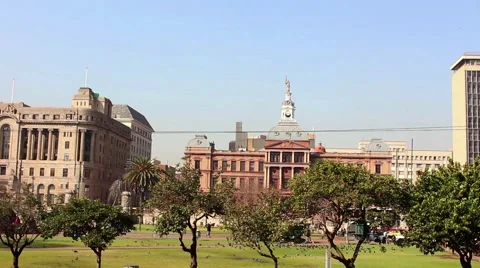 A park between buildings Stock Footage 51485837